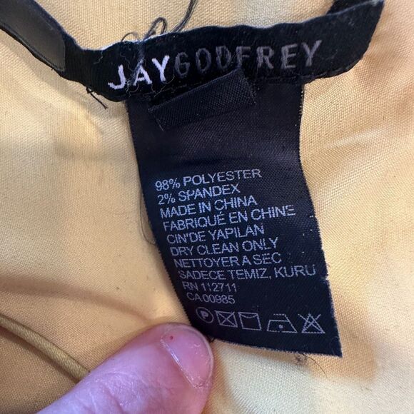 Jay Godfrey Yellow Witherspoon dress- size 8 - Picture 9 of 10
